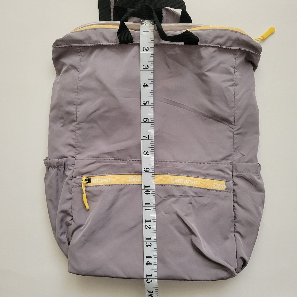 Gray Foldable Backpack - Picture 3 of 7